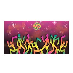 Dancing Colorful Disco Satin Wrap