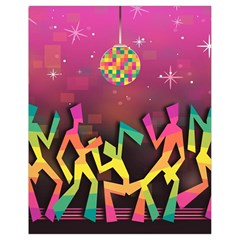 Dancing Colorful Disco Drawstring Bag (Small)