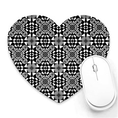 Fabric Geometric Shape Heart Mousepads by HermanTelo