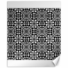 Fabric Geometric Shape Canvas 11  X 14  by HermanTelo