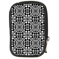 Fabric Geometric Shape Compact Camera Leather Case