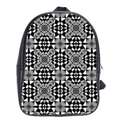 Fabric Geometric Shape School Bag (large)