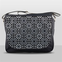 Fabric Geometric Shape Messenger Bag