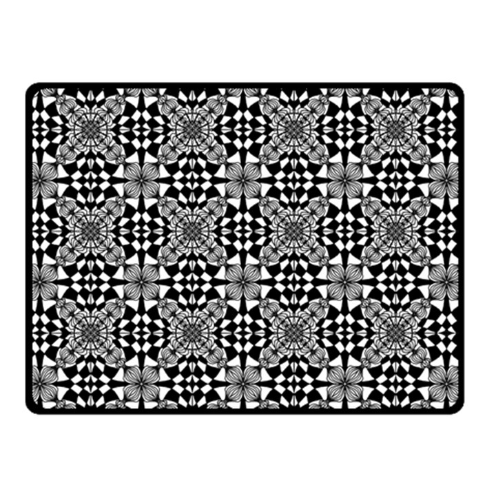 Fabric Geometric Shape Double Sided Fleece Blanket (Small) 