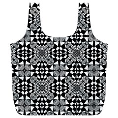 Fabric Geometric Shape Full Print Recycle Bag (xl)