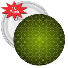 Hexagon Background Plaid 3  Buttons (10 Pack)  by Mariart