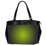 Hexagon Background Plaid Oversize Office Handbag (2 Sides) Front