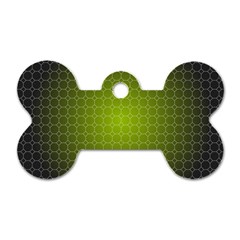 Hexagon Background Plaid Dog Tag Bone (two Sides) by Mariart