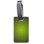 Hexagon Background Plaid Luggage Tag (one side) Front