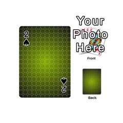 Hexagon Background Plaid Playing Cards 54 Designs (mini)