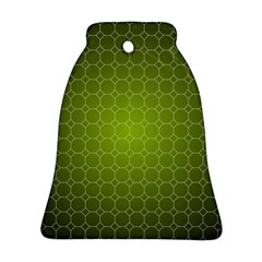 Hexagon Background Plaid Bell Ornament (two Sides) by Mariart