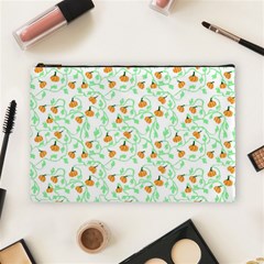 Pumpkin Vines Cosmetic Bag (large) by bloomingvinedesign