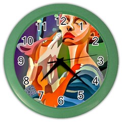 #art #illustration #drawing #infinitepainter #artist #sketch #mirrorart #jwildfire #mirrorlab #galle Webp Net Resizeimage (8) Color Wall Clock by soulone