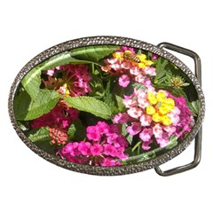 Summer Lantana W Bee Belt Buckles by Riverwoman