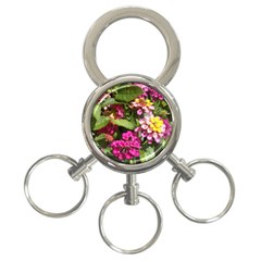 Summer Lantana W Bee 3-ring Key Chain by Riverwoman