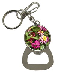 Summer Lantana W Bee Bottle Opener Key Chain by Riverwoman