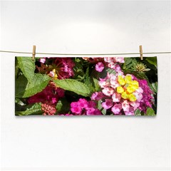 Summer Lantana W Bee Hand Towel by Riverwoman