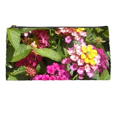 Summer Lantana W Bee Pencil Cases by Riverwoman