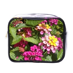 Summer Lantana W Bee Mini Toiletries Bag (one Side) by Riverwoman