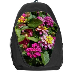 Summer Lantana W Bee Backpack Bag by Riverwoman