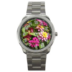 Summer Lantana W Bee Sport Metal Watch by Riverwoman