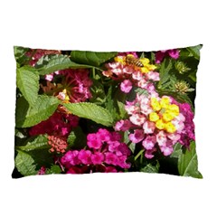 Summer Lantana W Bee Pillow Case (two Sides) by Riverwoman