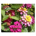 Summer Lantana w Bee Double Sided Flano Blanket (Small)  50 x40  Blanket Back