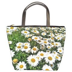 Columbus Commons Shasta Daisies Bucket Bag