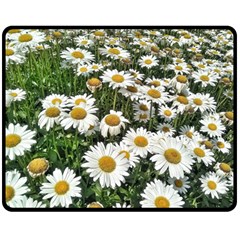 Columbus Commons Shasta Daisies Double Sided Fleece Blanket (Medium) 