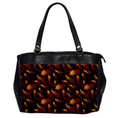 Abstract Flames Pattern Oversize Office Handbag by bloomingvinedesign