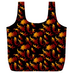 Abstract Flames Pattern Full Print Recycle Bag (xl) by bloomingvinedesign