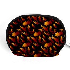 Abstract Flames Pattern Accessory Pouch (medium) by bloomingvinedesign