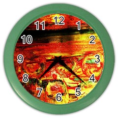 Secret Sign Of Masons Color Wall Clock by bestdesignintheworld