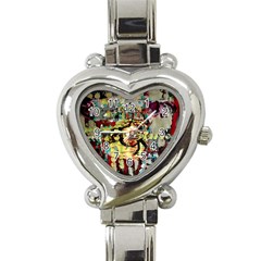 Little Bird Heart Italian Charm Watch by bestdesignintheworld