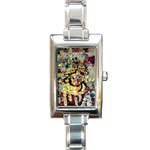 Little Bird 1 1 Rectangle Italian Charm Watch Front