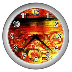 Secret Sign Of Masons Wall Clock (silver) by bestdesignintheworld