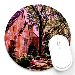 Hot Day In  Dallas 6 Round Mousepads by bestdesignintheworld