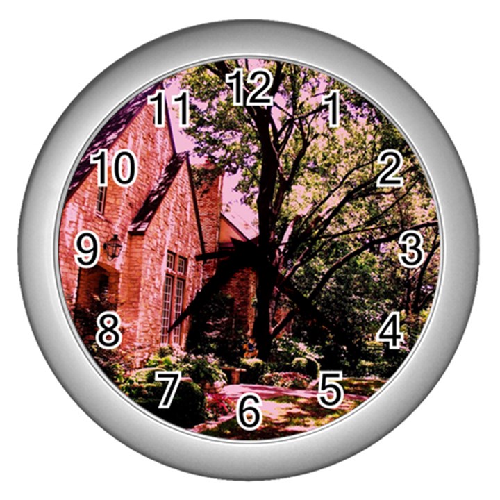 Hot Day In  Dallas 6 Wall Clock (Silver)