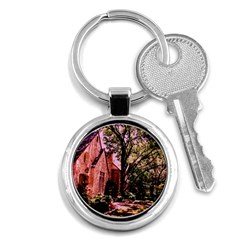 Hot Day In  Dallas 6 Key Chain (round) by bestdesignintheworld