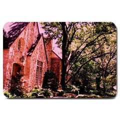 Hot Day In  Dallas 6 Large Doormat  by bestdesignintheworld