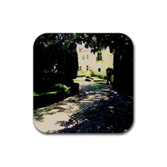 Hot Day In Dallas 1 Rubber Coaster (square)  by bestdesignintheworld