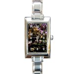 Hot Day In Dallas 3 Rectangle Italian Charm Watch Front