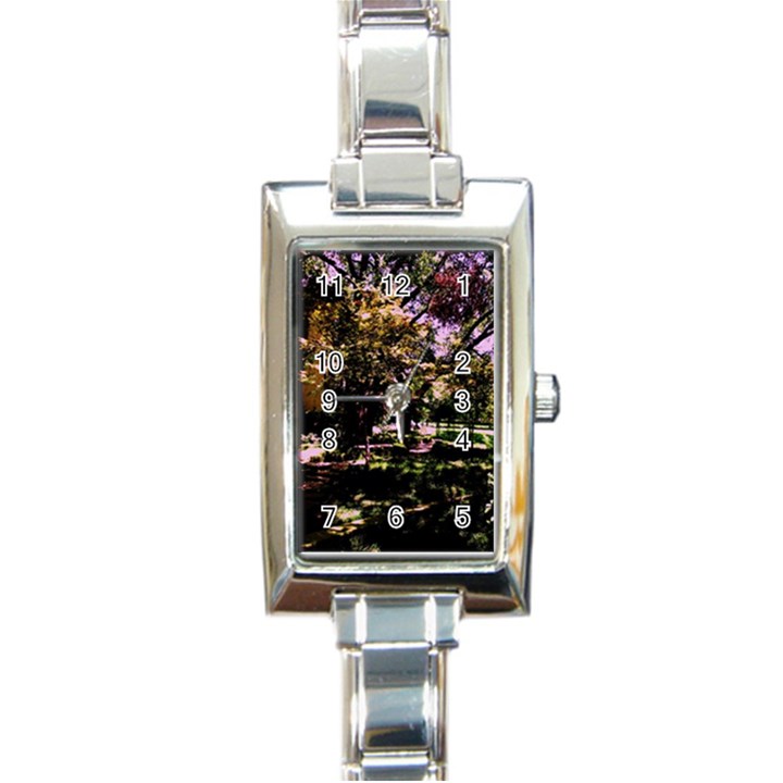 Hot Day In Dallas 3 Rectangle Italian Charm Watch