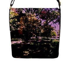 Hot Day In Dallas 3 Flap Closure Messenger Bag (l) by bestdesignintheworld