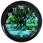 Hot Day In Dallas 5 Wall Clock (Black) Front