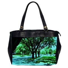 Hot Day In Dallas 5 Oversize Office Handbag (2 Sides) by bestdesignintheworld