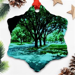 Hot Day In Dallas 5 Ornament (snowflake) by bestdesignintheworld