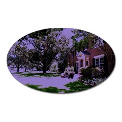 Hot Day In Dallas 4 Oval Magnet by bestdesignintheworld