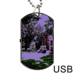 Hot Day In Dallas 4 Dog Tag Usb Flash (one Side) by bestdesignintheworld