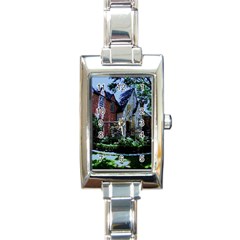 Hot Day In Dallas 7 Rectangle Italian Charm Watch by bestdesignintheworld